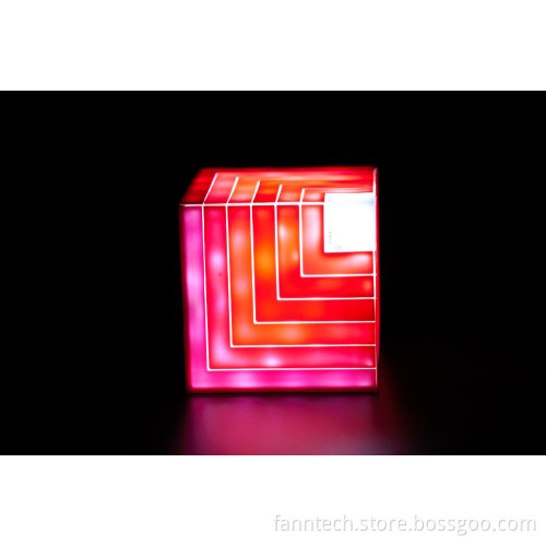 2016 New Arrival LED Flashing Cubic bluetooth speaker with led light